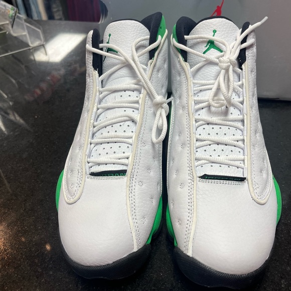 Sz 8.5 retro 13s green & white like new - Picture 3 of 8